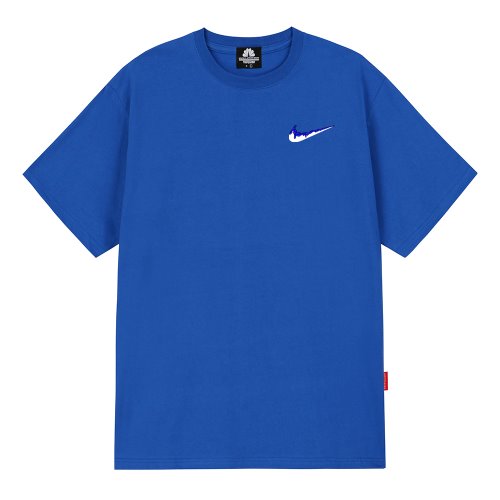 트립션 나이키패러디 BLUE SMALL BENDING 티셔츠 (Blue)