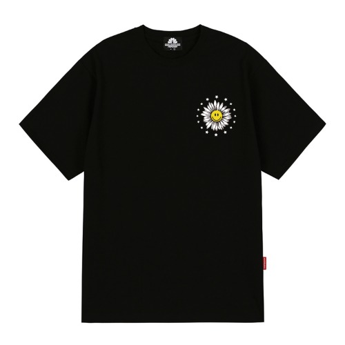트립션 STARS BIG DAISY LOGO 티셔츠(블랙)
